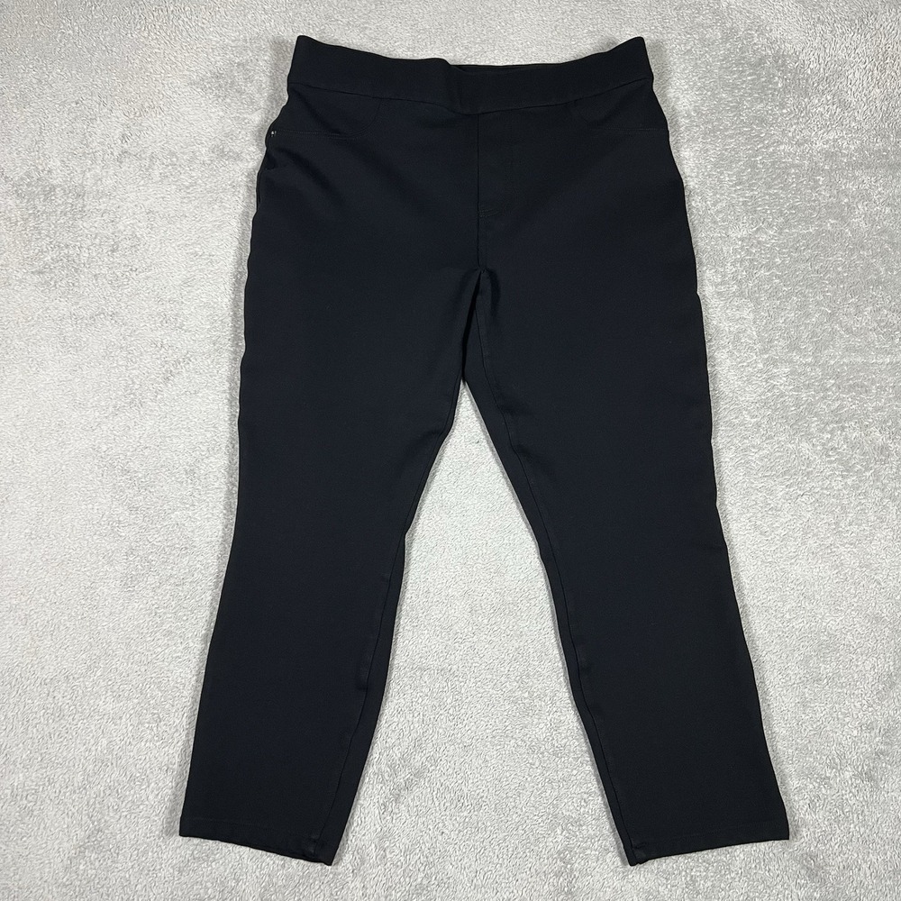 Spanx Pants Womens Extra Large Black Work Pockets Stretch Office Dress
